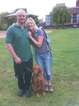 Simon, Marianne and Maddie the setter/retriever