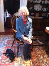 Marjorie and Loofah the miniature daschund