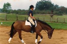 Sally riding Absolutely Crackers